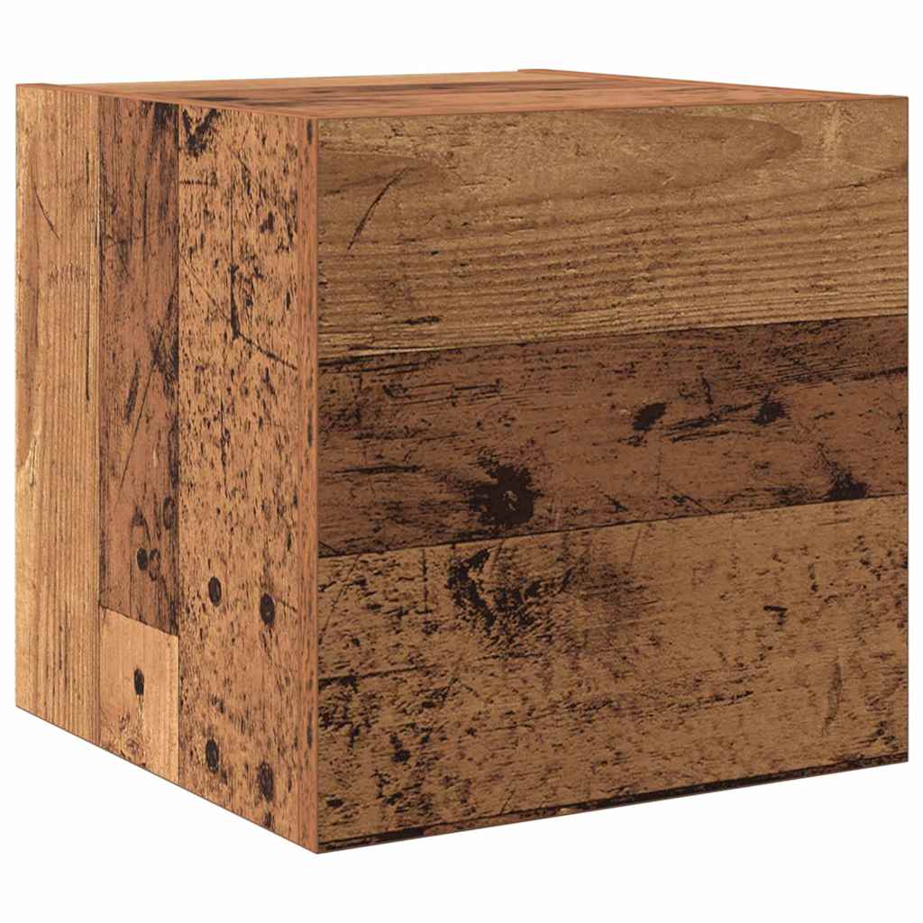 TV-Einheiten Wandmontiert 4 pcs Altholz Holzwerkstoff