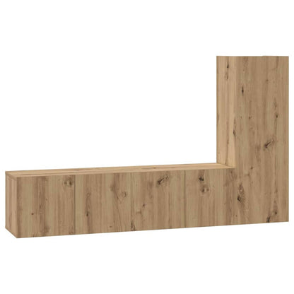 TV-Schrankset 3 stk. Artisan-Eiche Holzwerkstoff