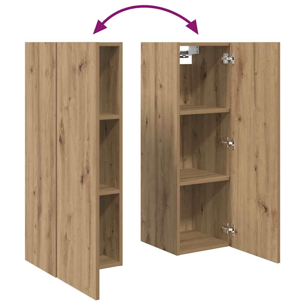 TV-Schrankset 3 stk. Artisan-Eiche Holzwerkstoff