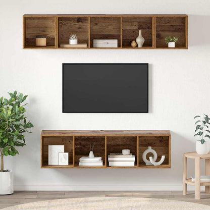 TV-Schrankset 4 stk. Altholz Holzwerkstoff
