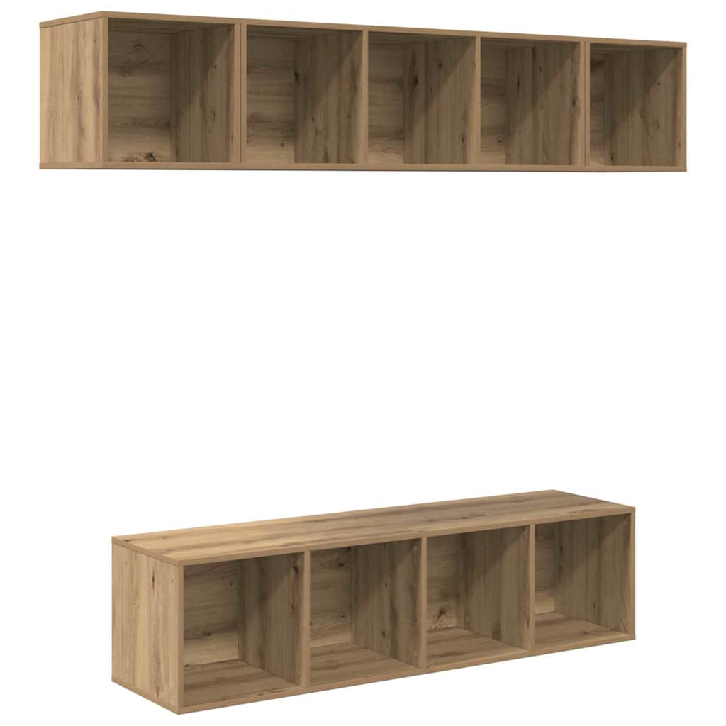 TV-Schrankset 4 stk. Artisan-Eiche Holzwerkstoff