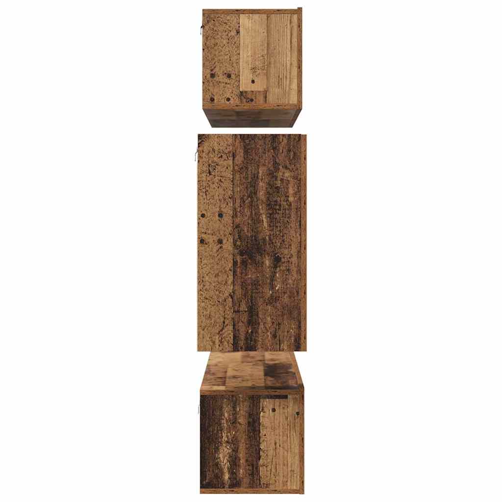 TV-Schranksystem 6 pcs Altholz 80 x 30 x 30 cm Holzwerkstoff