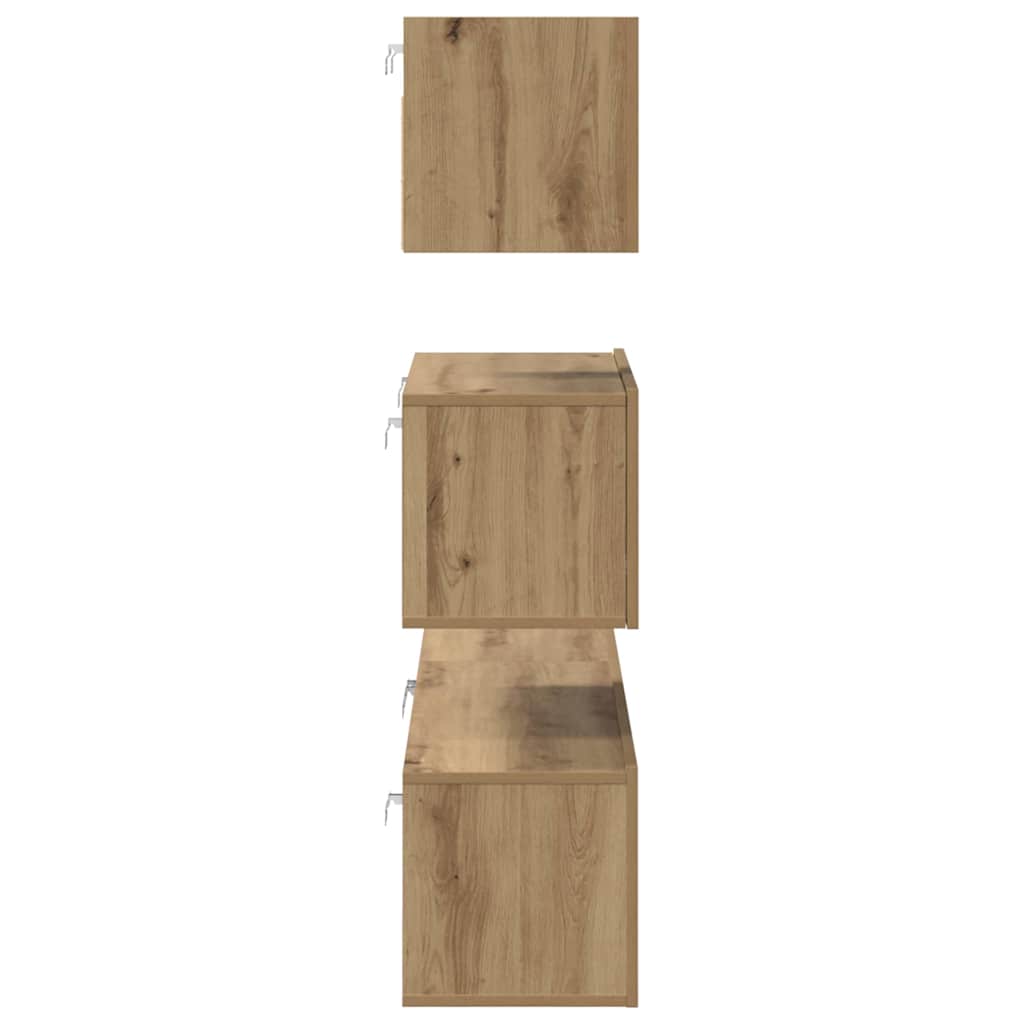 TV-Schrankset 4 pcs Artisan-Eiche Holzwerkstoff