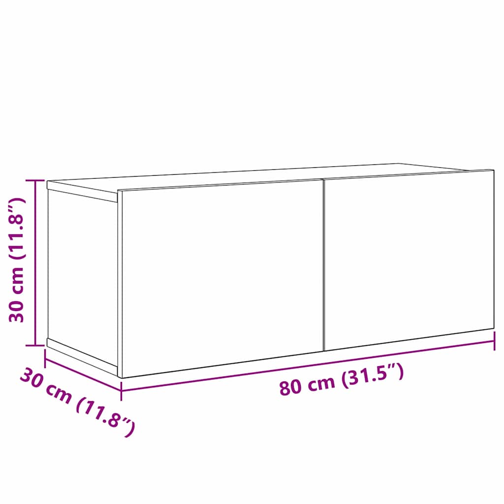 TV-Schrankset 4 stk. Artisan-Eiche Holzwerkstoff