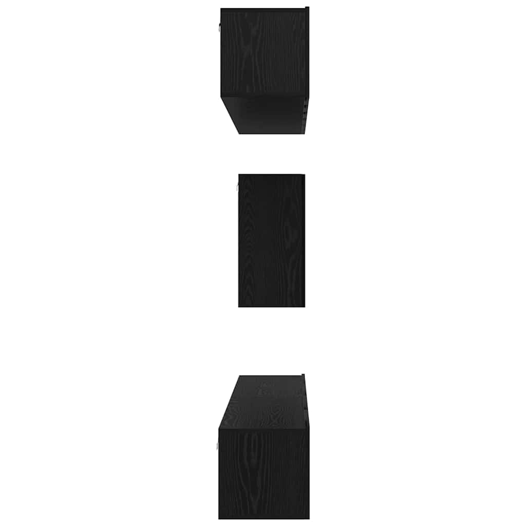 TV-Möbel-Set 6 pcs Schwarz Eichen-Optik 100 x 30 x 30 cm