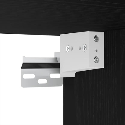 TV-Schrankset Schwarz Eichen-Optik Holzwerkstoff