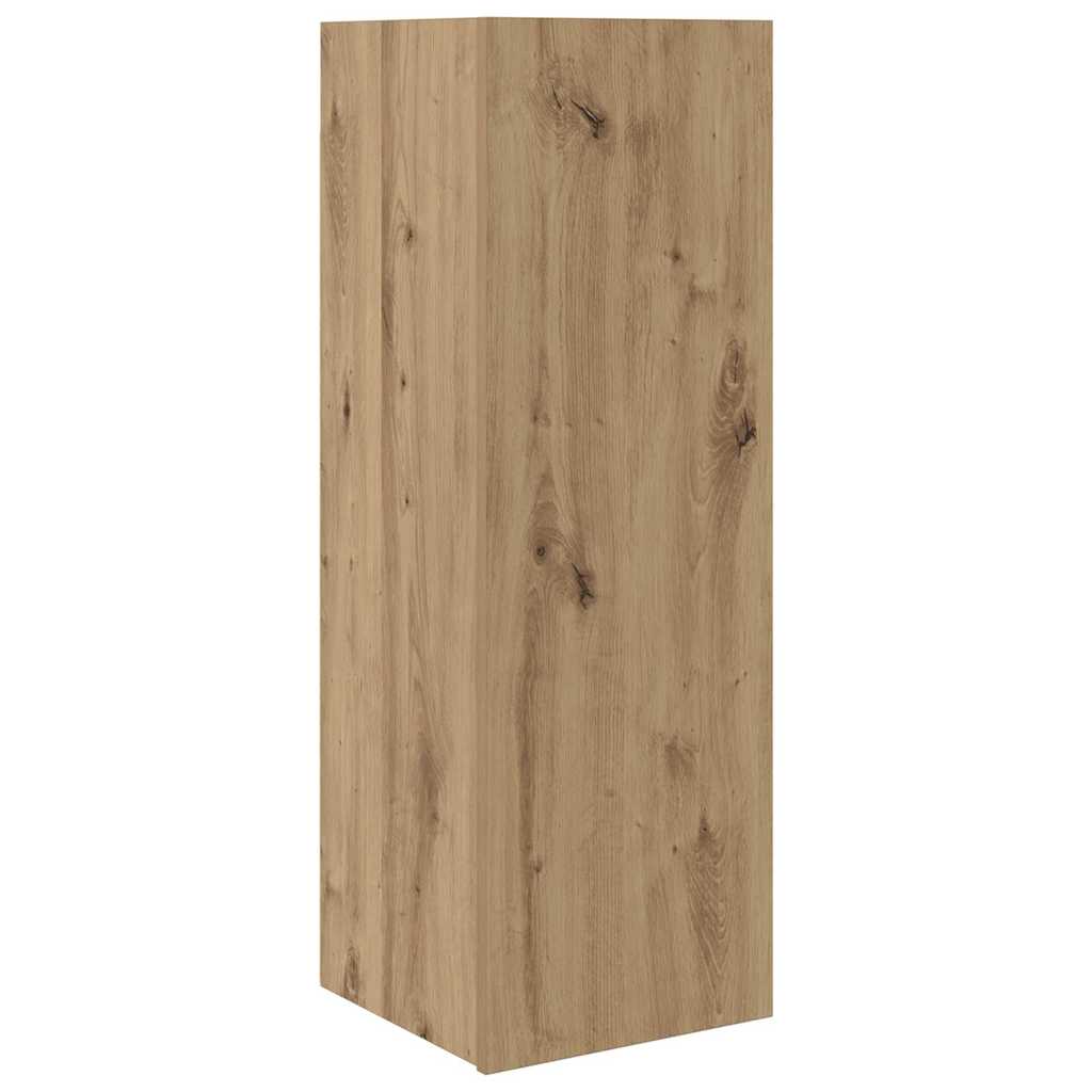 Wand-TV-Schrank 4 pcs Artisan-Eiche Holzwerkstoff