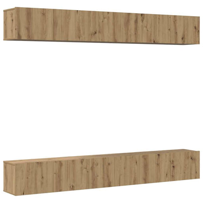 TV-Schrankset 6 stk. Artisan-Eiche Holzwerkstoff