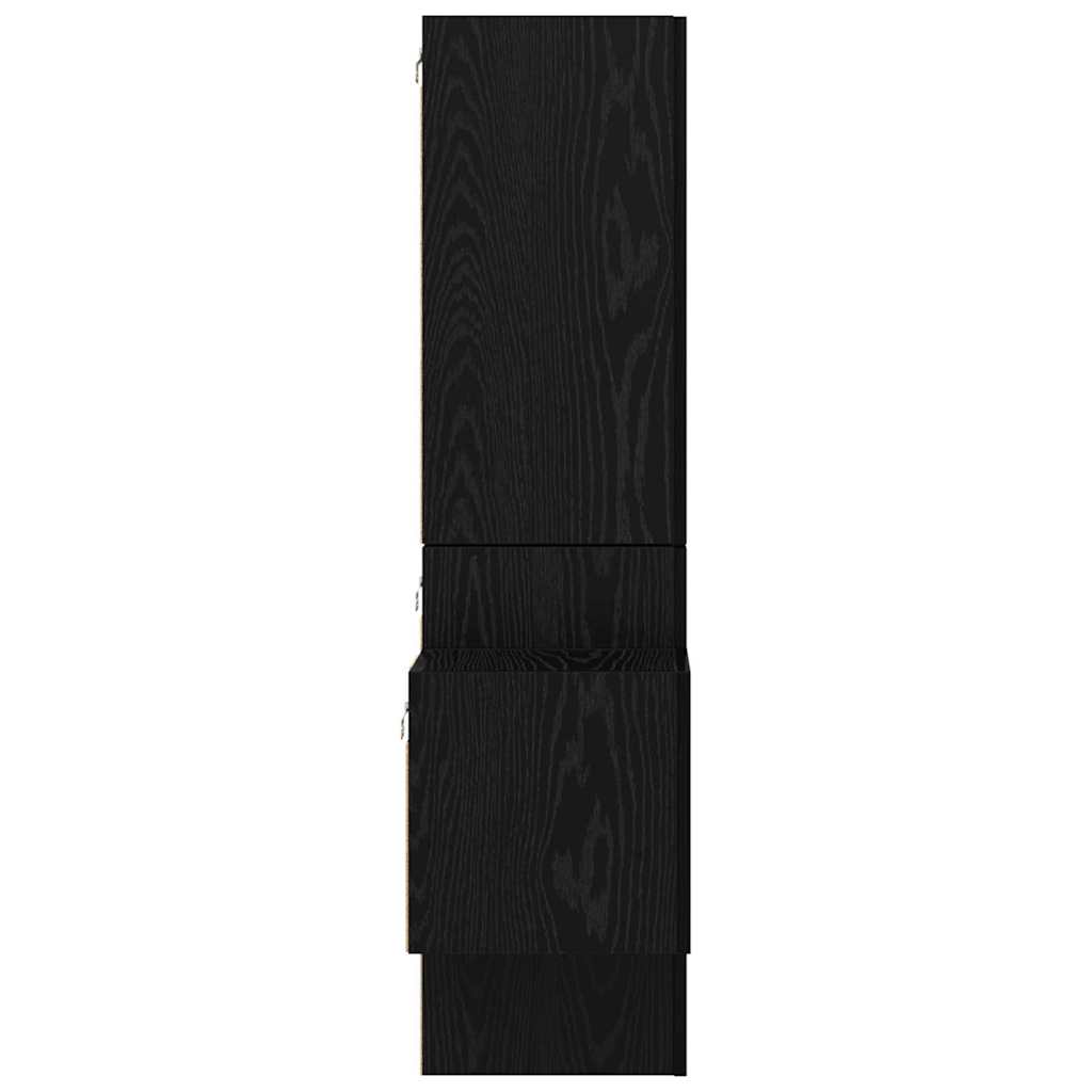 TV-Möbel-Set 5 pcs Schwarz Eichen-Optik 181 x 30 x 120 cm