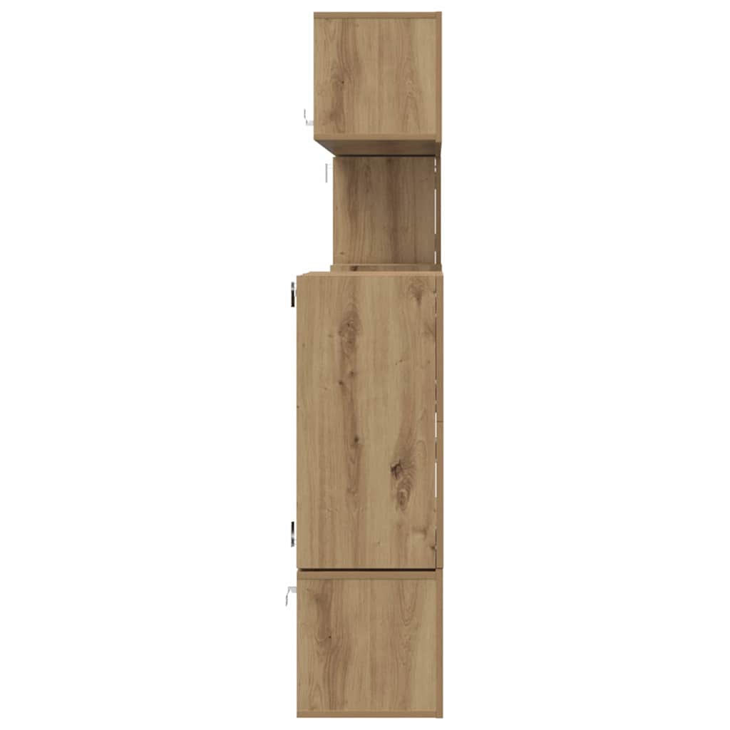 TV-Schrank-Set Wandmontiert 8 pcs Artisan-Eiche