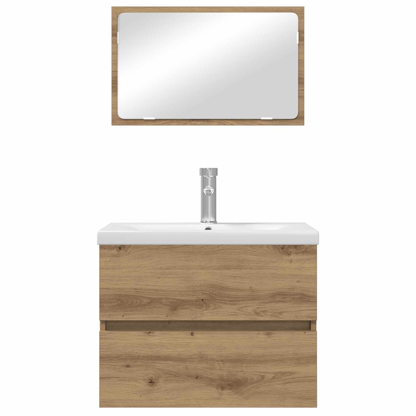 Badezimmermöbel-Set 3 Stk. Artisan-Eiche 61 x 39 x 45 cm