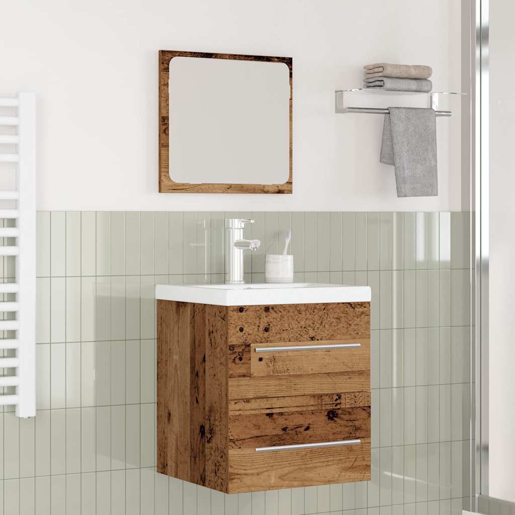 Badezimmermöbel-Set 2 stk. Altholz 41 x 38,5 x 48 cm