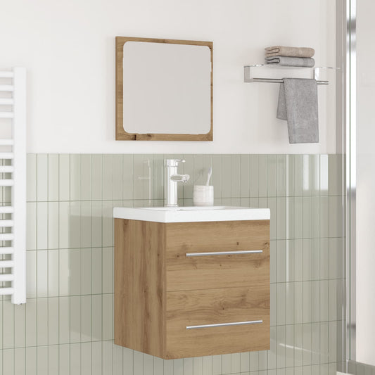 Badezimmermöbel-Set 2 stk. Artisan-Eiche 41 x 38,5 x 48 cm