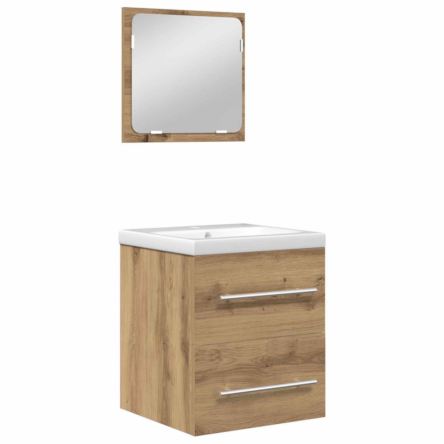 Badezimmermöbel-Set 2 stk. Artisan-Eiche 41 x 38,5 x 48 cm