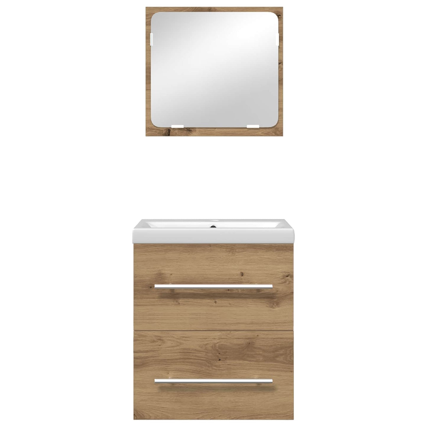 Badezimmermöbel-Set 2 stk. Artisan-Eiche 41 x 38,5 x 48 cm