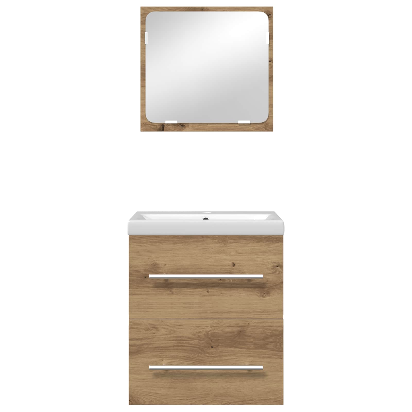 Badezimmermöbel-Set 2 stk. Artisan-Eiche 41 x 38,5 x 48 cm