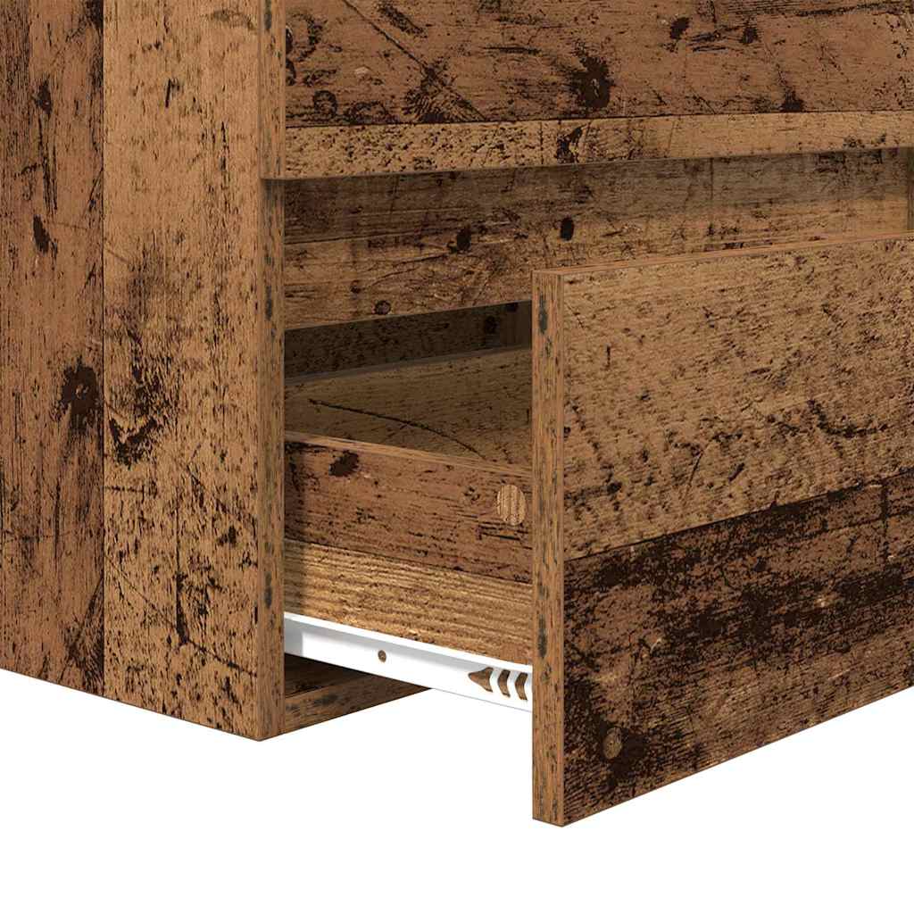 Badezimmermöbel-Set 2 stk. Altes Holz und Weiß 42 x 39 x 45 cm