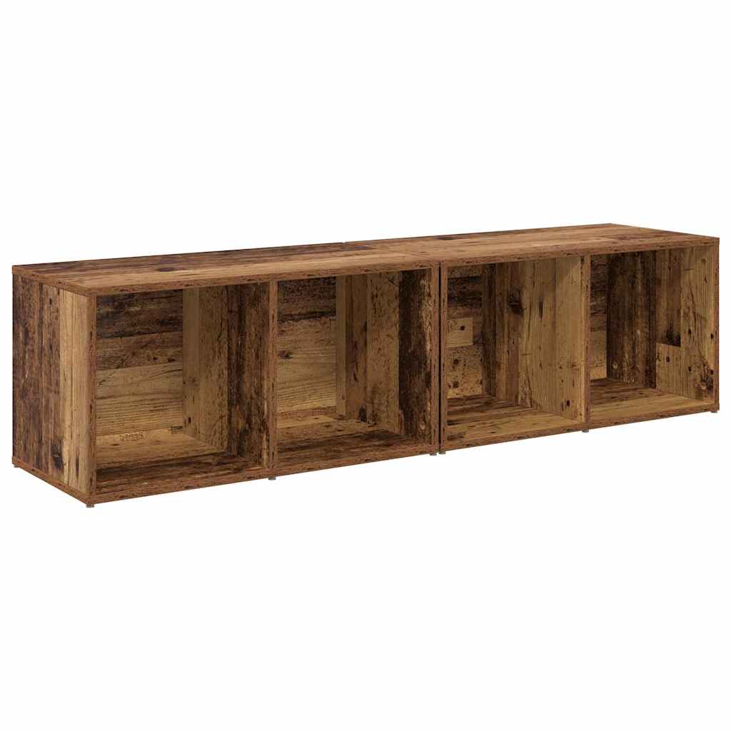 TV-Schrankset 2 pcs Altholz 37 x 35 x 72 cm Holzwerkstoff