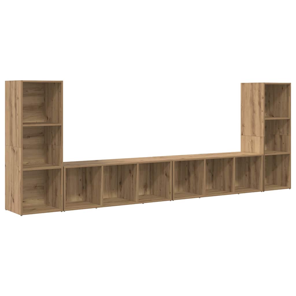 TV-Schrankset 4 pcs Artisan-Eiche Holzwerkstoff