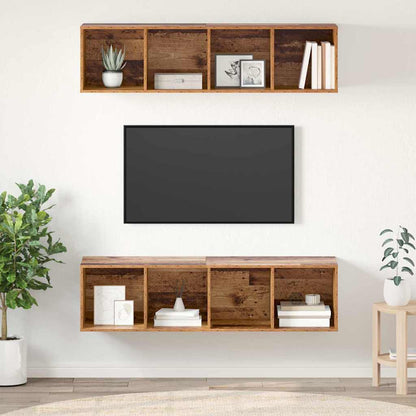 TV-Schrankset 2 stk. Altholz Holzwerkstoff