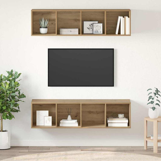 TV-Schrank-Set 2 pcs Artisan-Eiche 37 x 37 x 142,5 cm