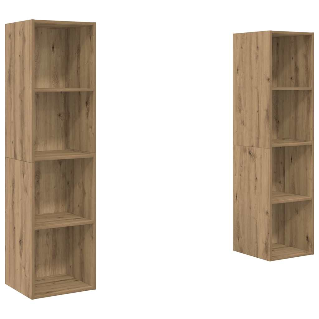 TV-Schrankset 2 pcs Braun Holzwerkstoff
