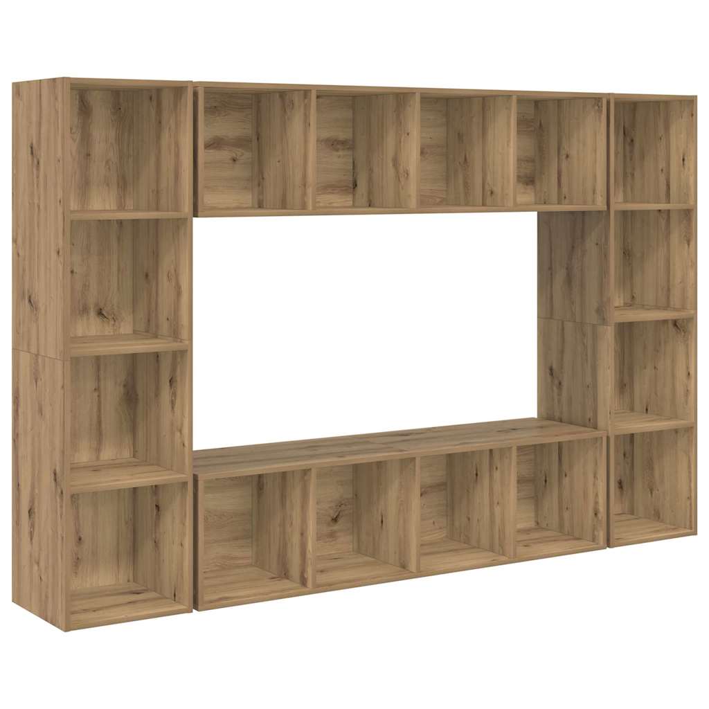 TV-Schrankset 4 pcs Braun Holzwerkstoff