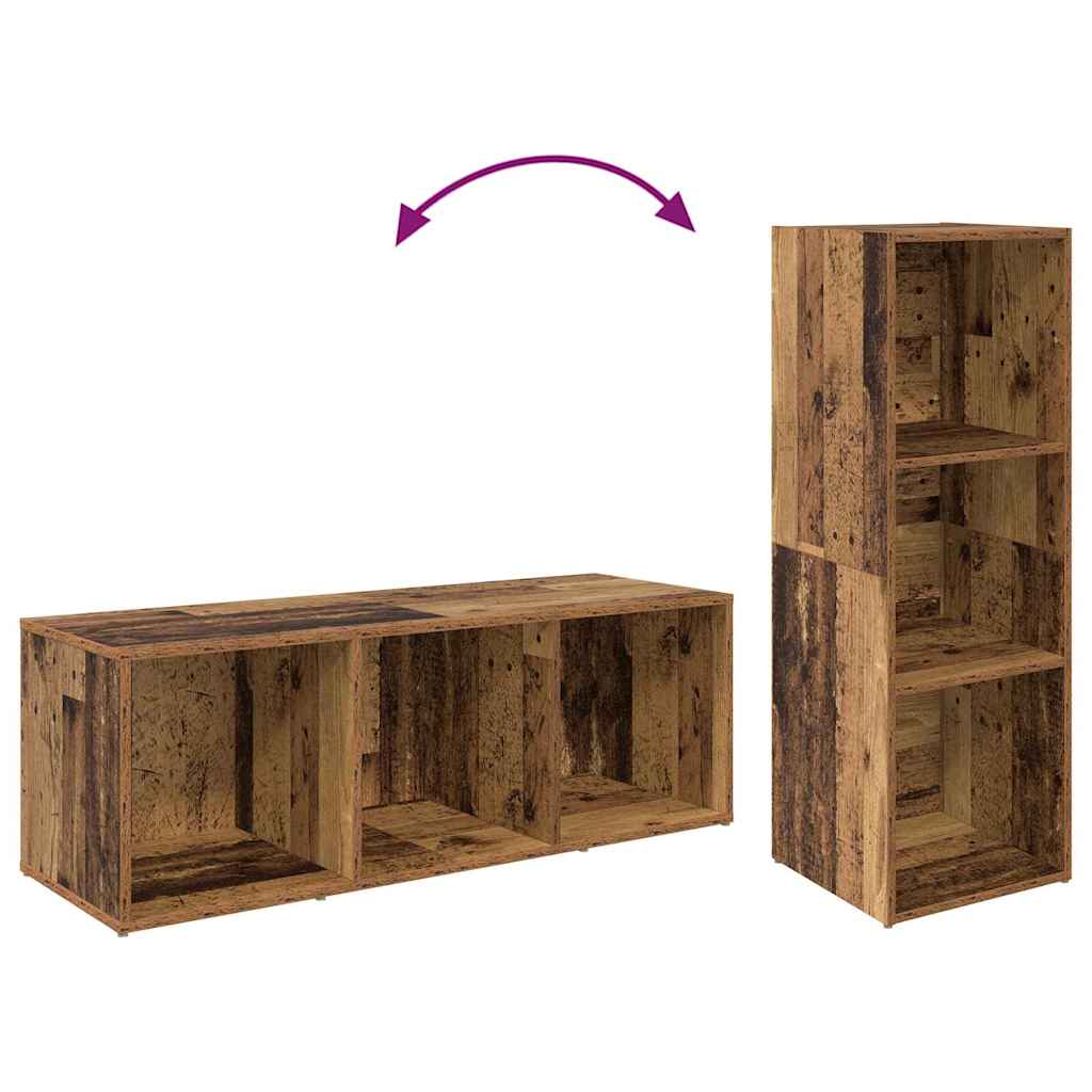 TV-Schrankset 2 pcs Altholz 107 x 35 x 37 cm Holzwerkstoff
