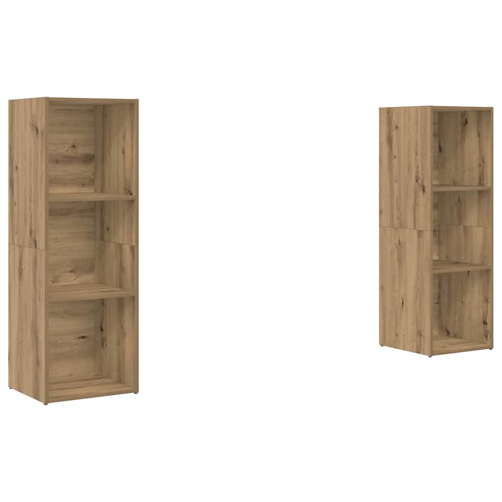 TV-Schrank-Set 2 pcs Artisan-Eiche 107 x 35 x 37 cm