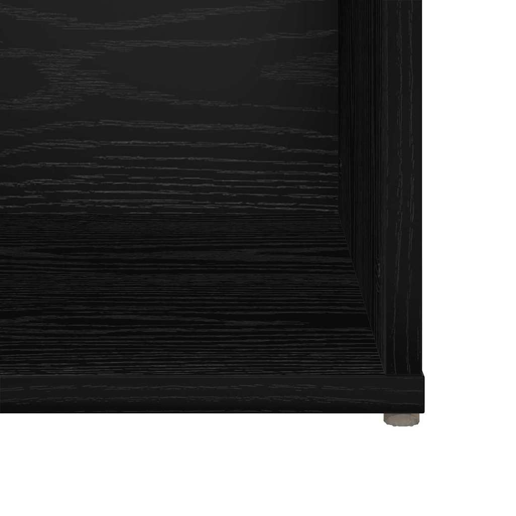 TV-Schrank-Set Schwarz Eichen-Optik Holzwerkstoff