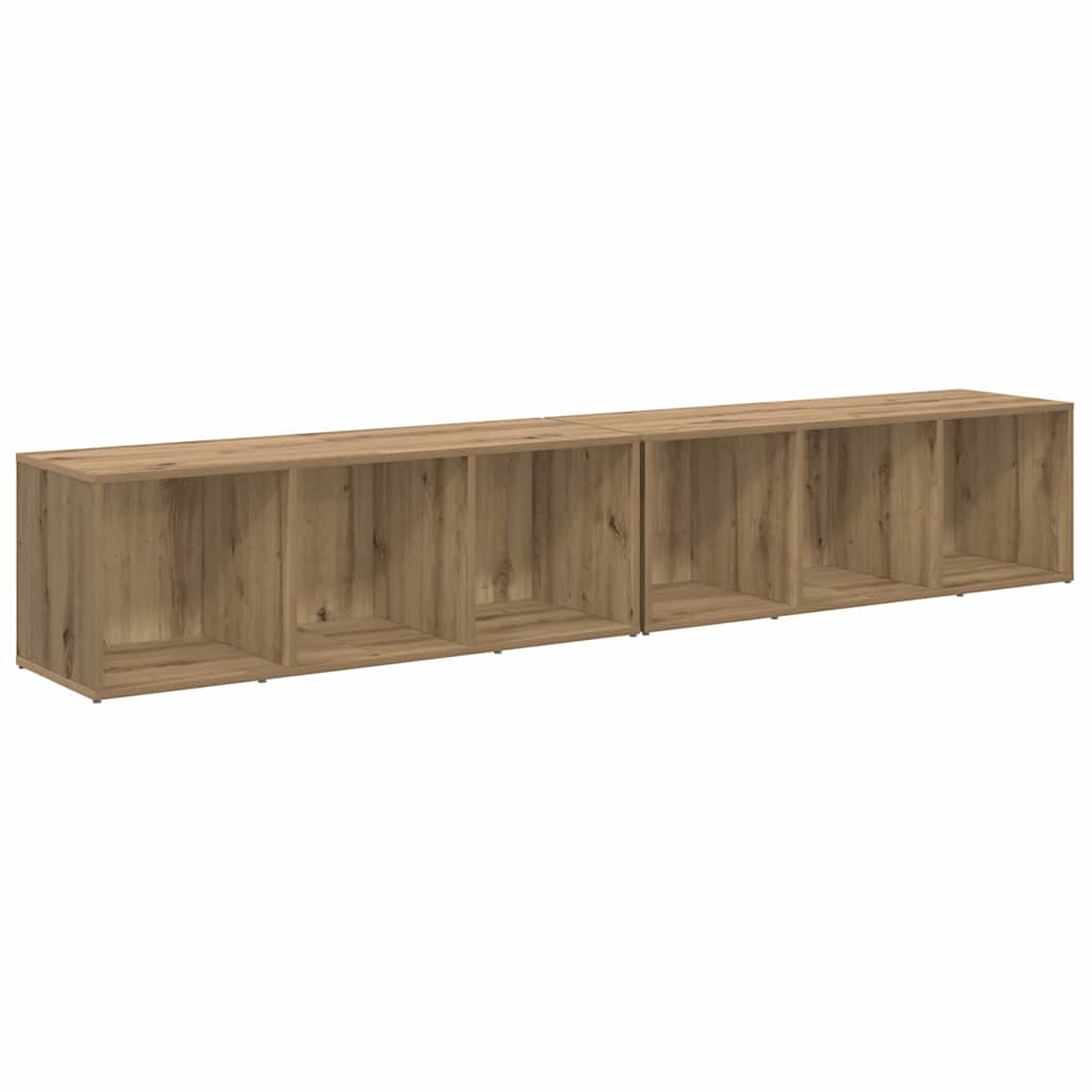 TV-Schrankset 2 stk. Artisan-Eiche Holzwerkstoff