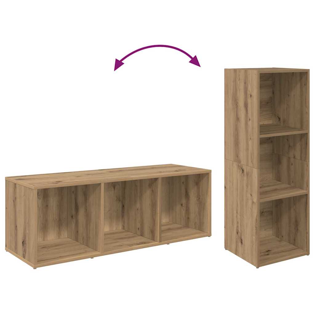 TV-Schrankset 2 stk. Artisan-Eiche Holzwerkstoff