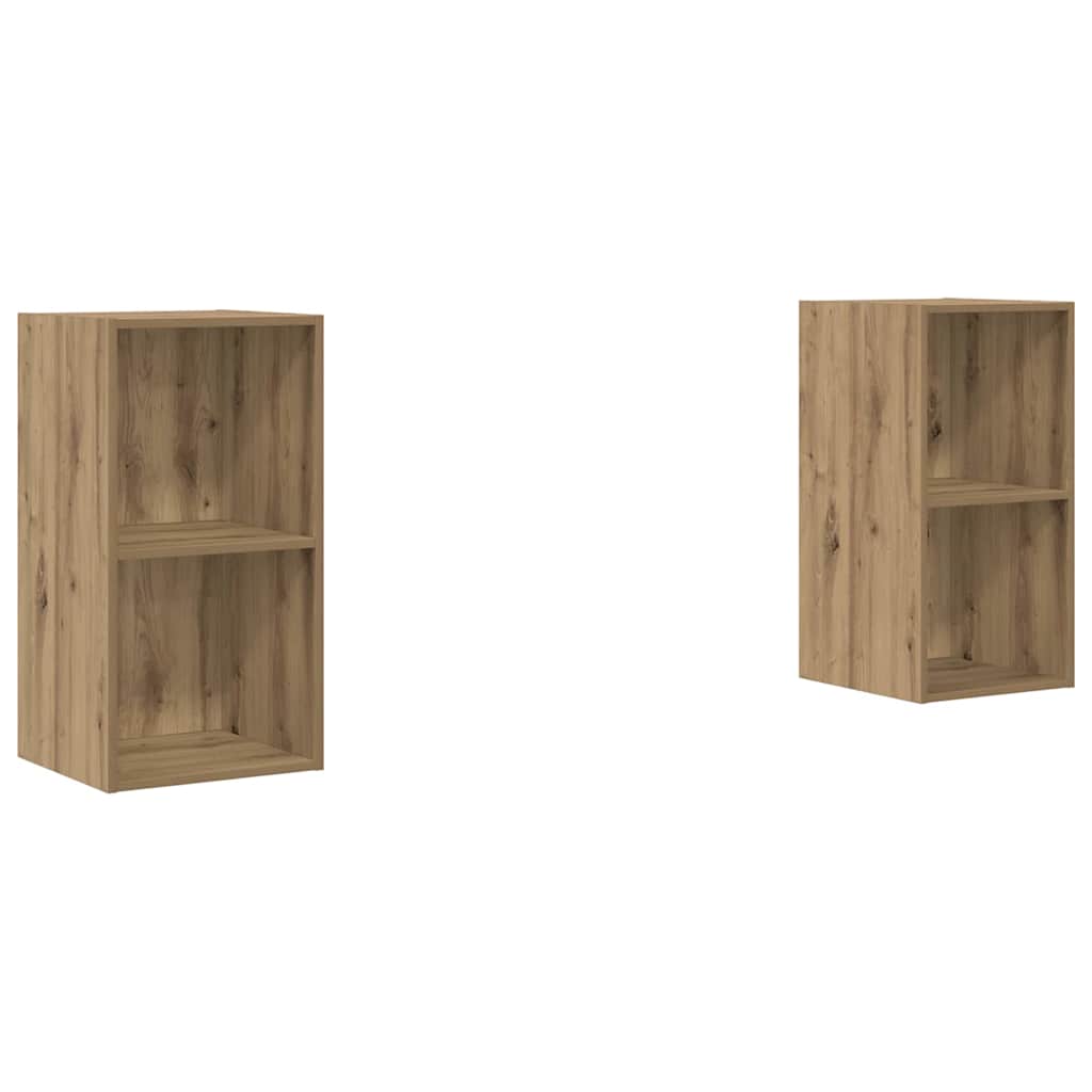 TV-Schrankset 2 pcs Artisan-Eiche Holzwerkstoff