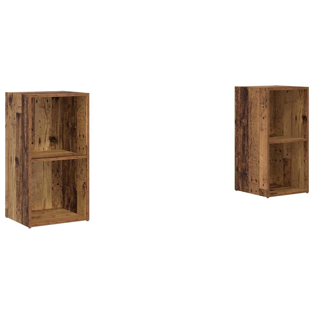 TV-Schrankset 2 pcs Altholz 72 x 35 x 36,5 cm Holzwerkstoff