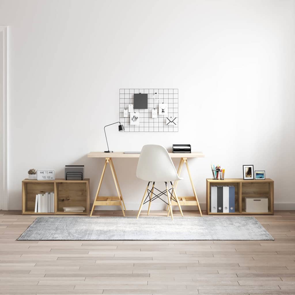 TV-Schrankset 2 stk. Artisan-Eiche Holzwerkstoff