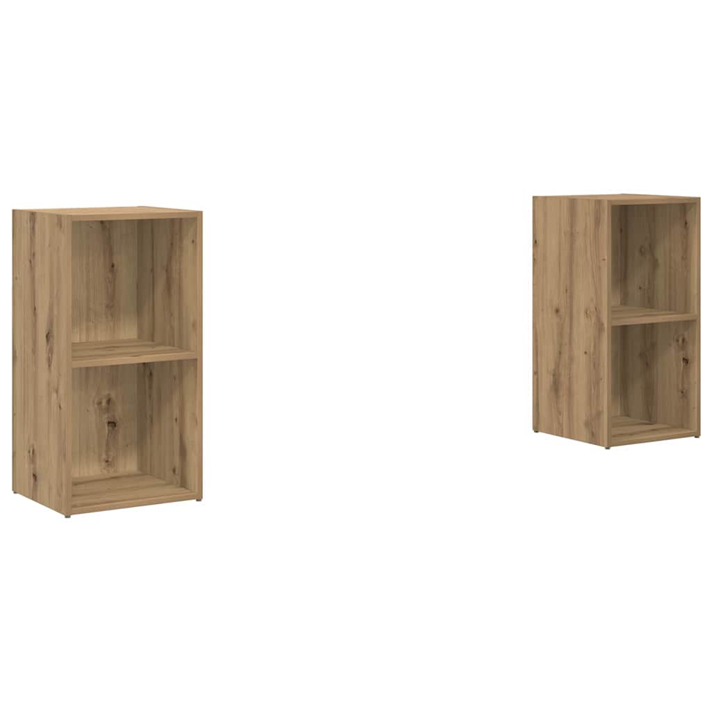 TV-Schrankset 2 pcs Artisan-Eiche Holzwerkstoff