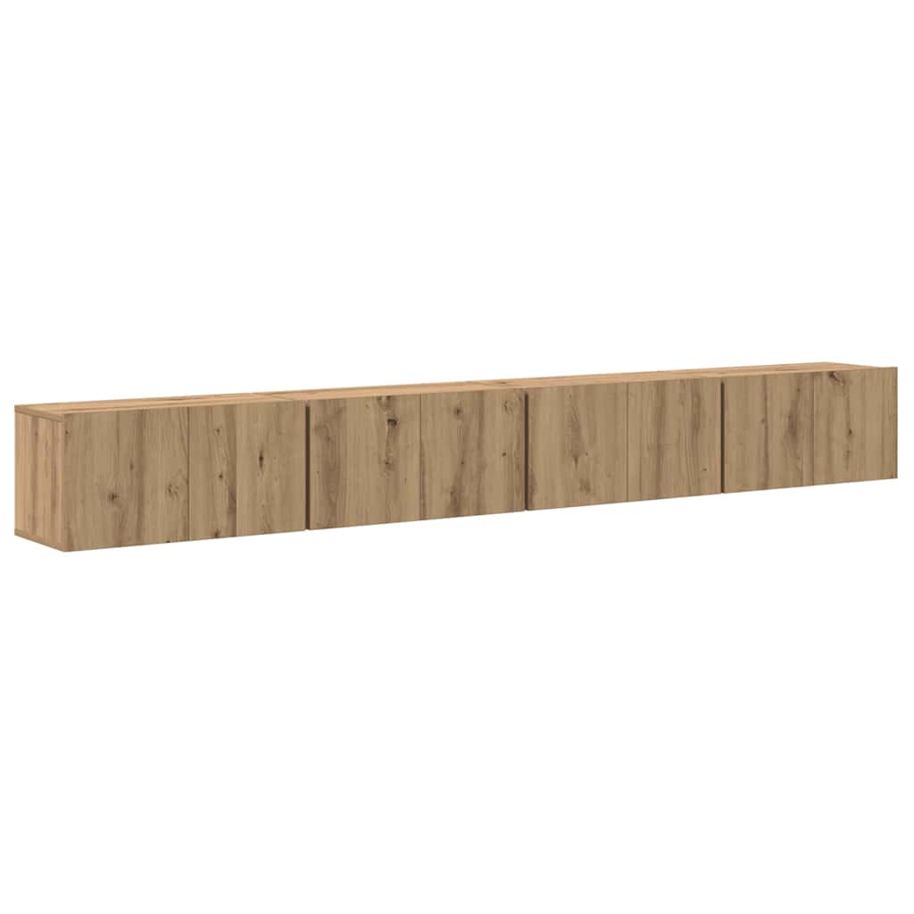 TV-Schrankset 4 stk. Artisan-Eiche Holzwerkstoff