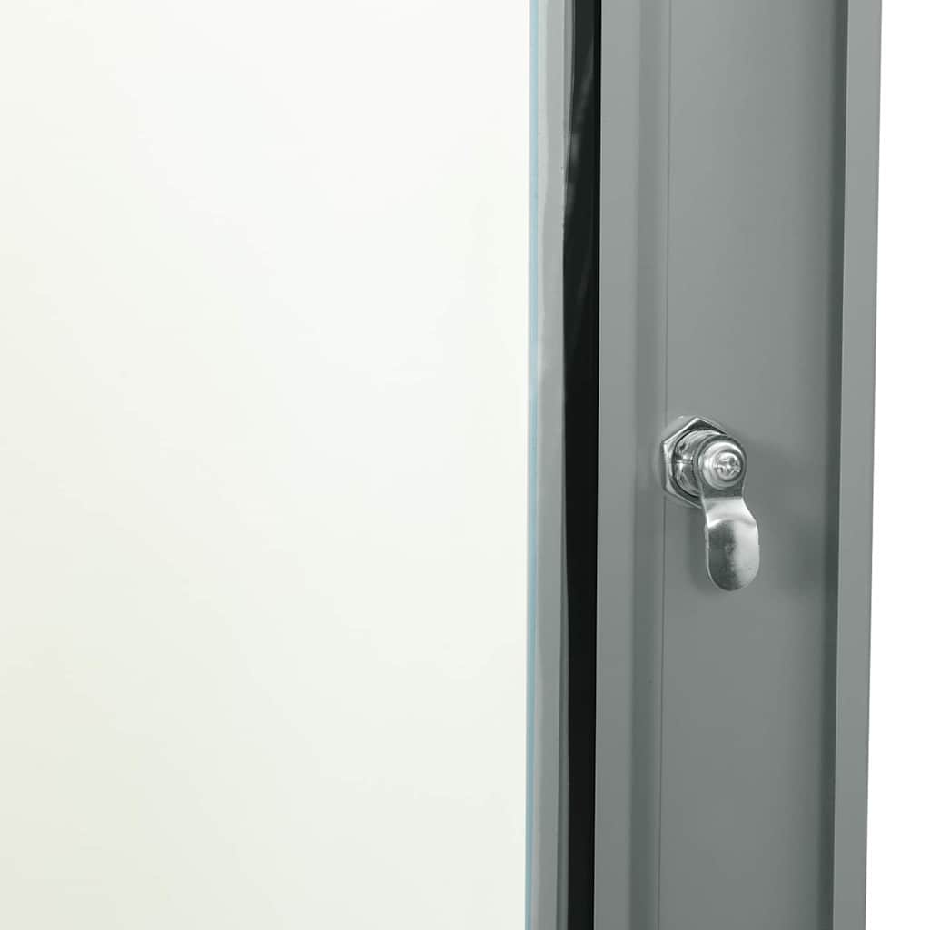 Netzwerkschrank mit Speicher Grau 60 x 45 x 28 cm Stahl