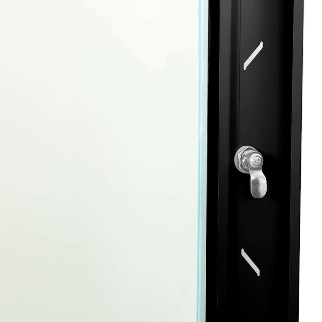 Netzwerkschrank mit Speicher Schwarz 60 x 45 x 65 cm Stahl