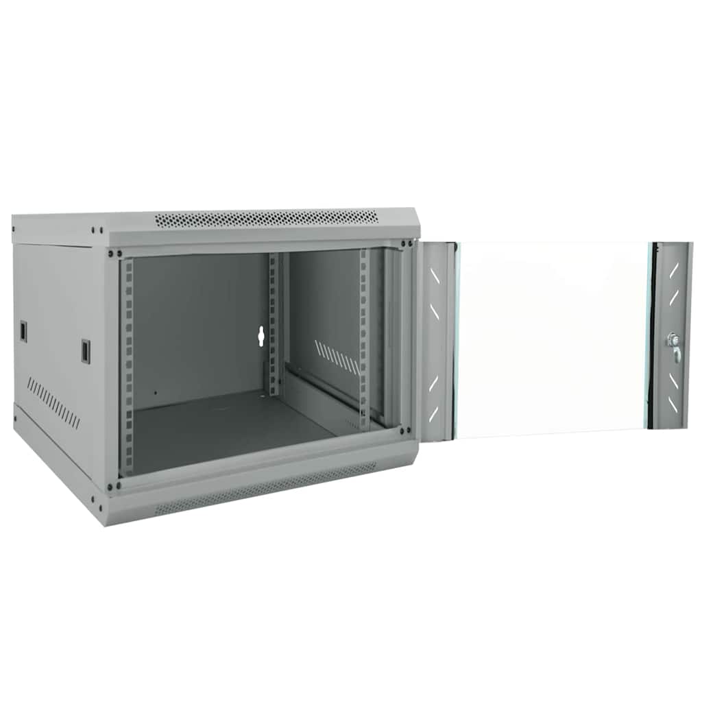 Netzwerkschrank mit Speicher Grau 53 x 60 x 45 cm Stahl