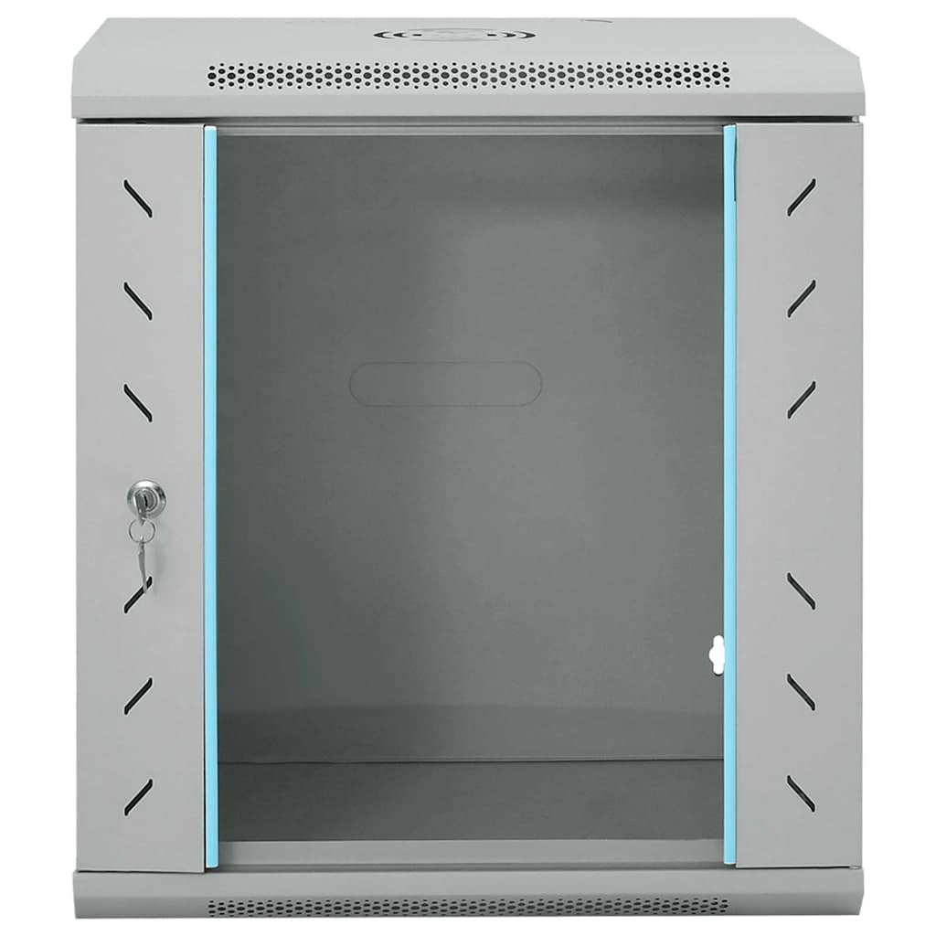Netzwerkschrank mit Speicher Grau 53 x 45 x 60 cm Stahl