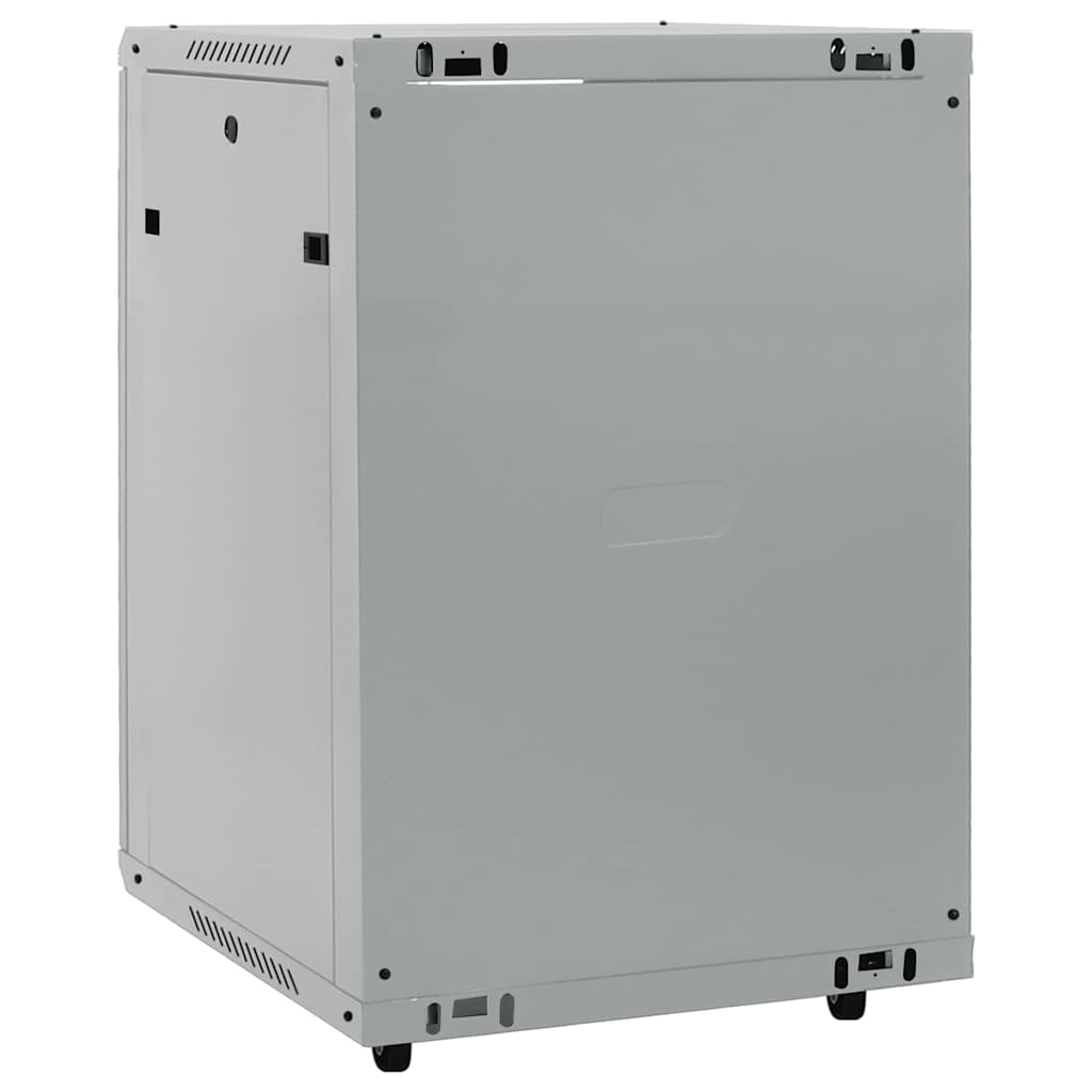 Netzwerkschrank mit Speicher Grau 60 x 60 x 80 cm Stahl