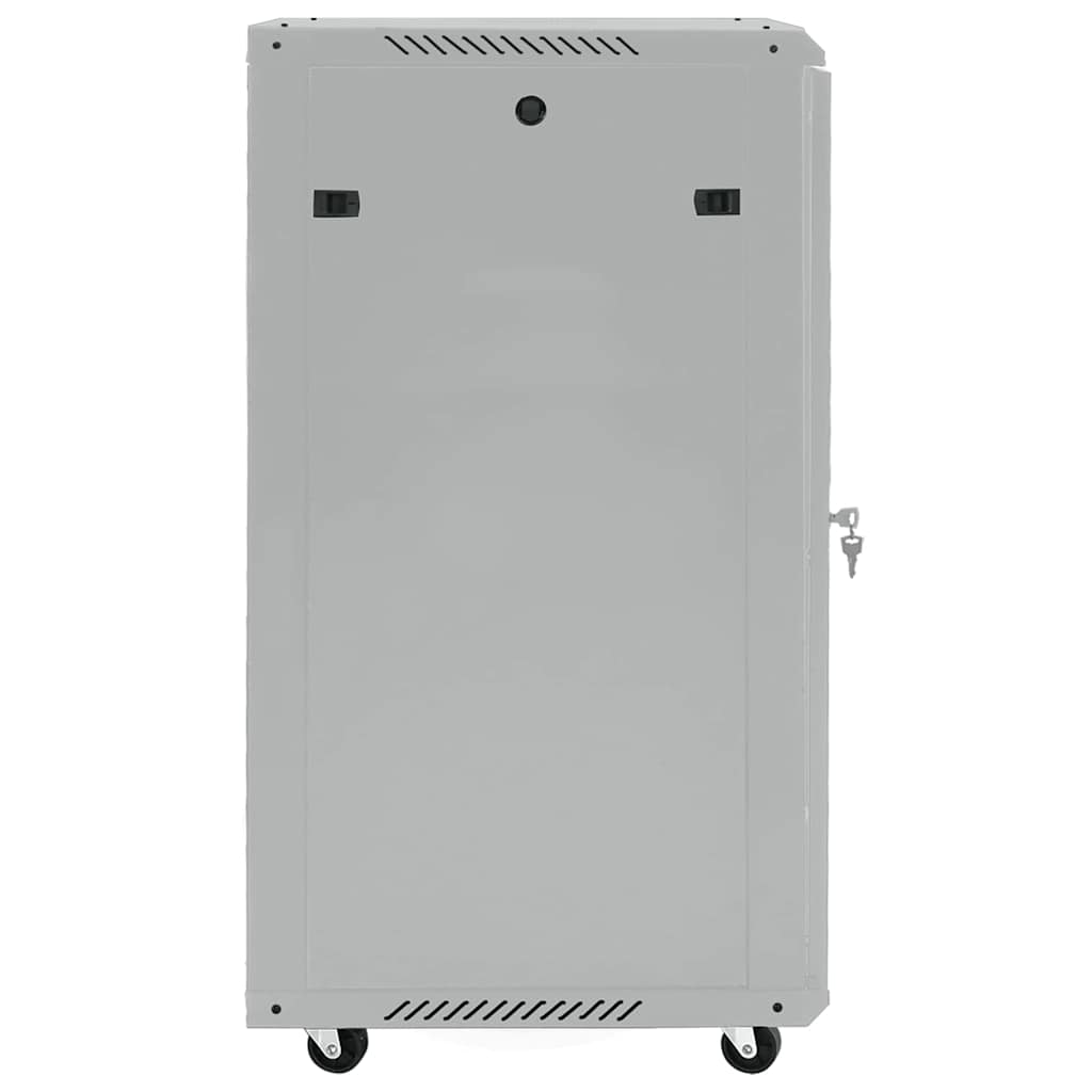 Netzwerkschrank mit Speicher Grau 60 x 60 x 80 cm Stahl