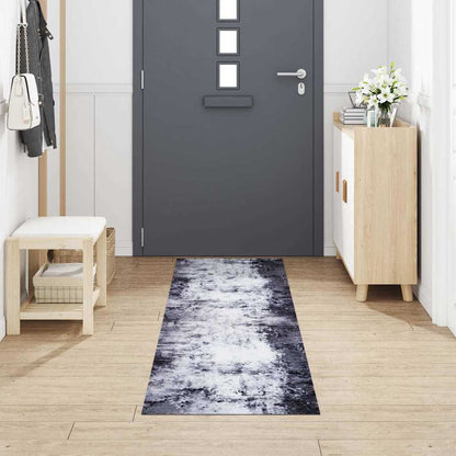 Küchen Teppich Grau 300 x 60 cm Samt
