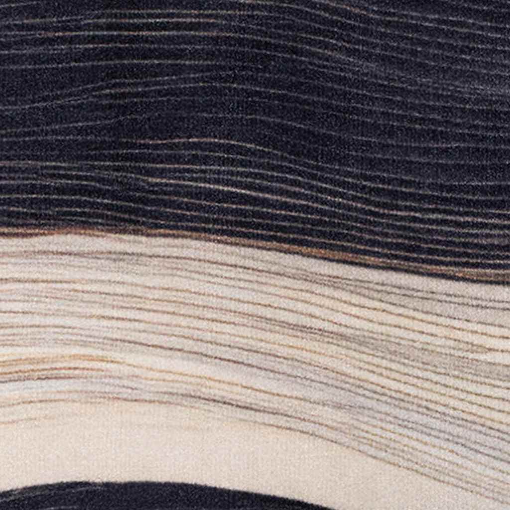 Küchen Teppich Art Deco Schwarz 180 x 60 cm Samt