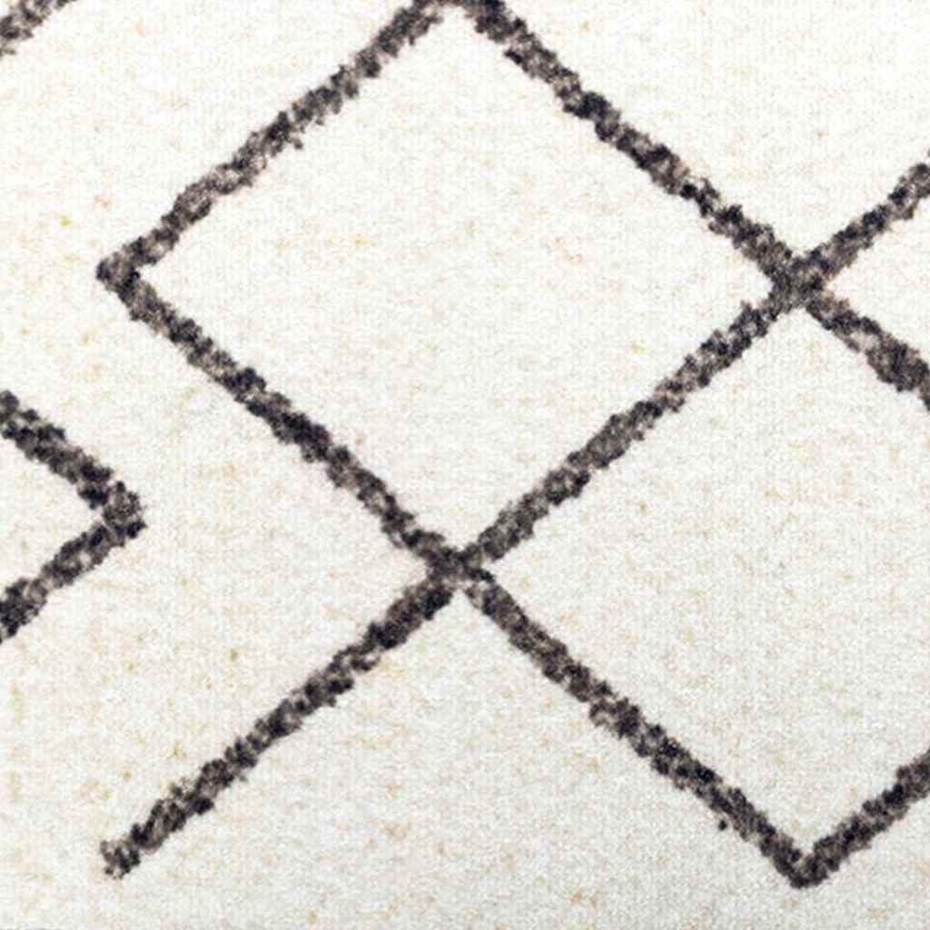 Küchen Teppich Weiß 180 x 60 cm Samt