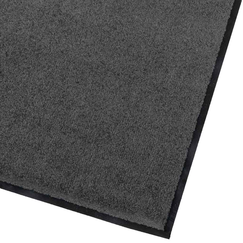 Fußmatte Anthrazit 60 x 80 x 1,2 cm Teddystoff
