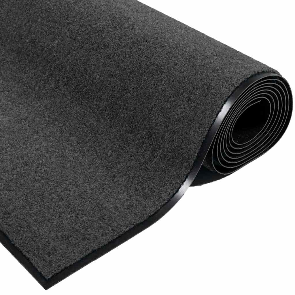 Fußmatte Anthrazit 60 x 80 x 1,2 cm Teddystoff