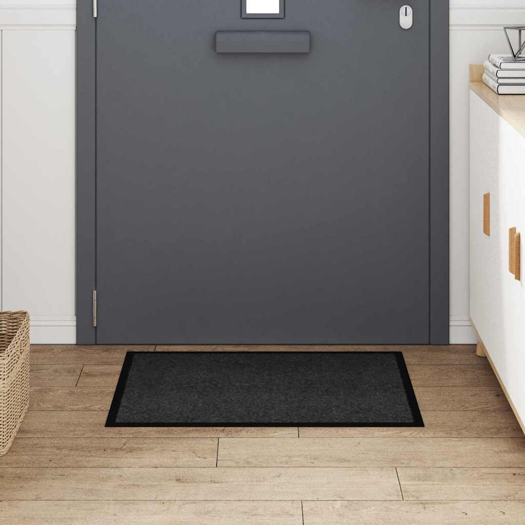 Fußmatte Anthrazit 60 x 80 x 1,2 cm Teddystoff