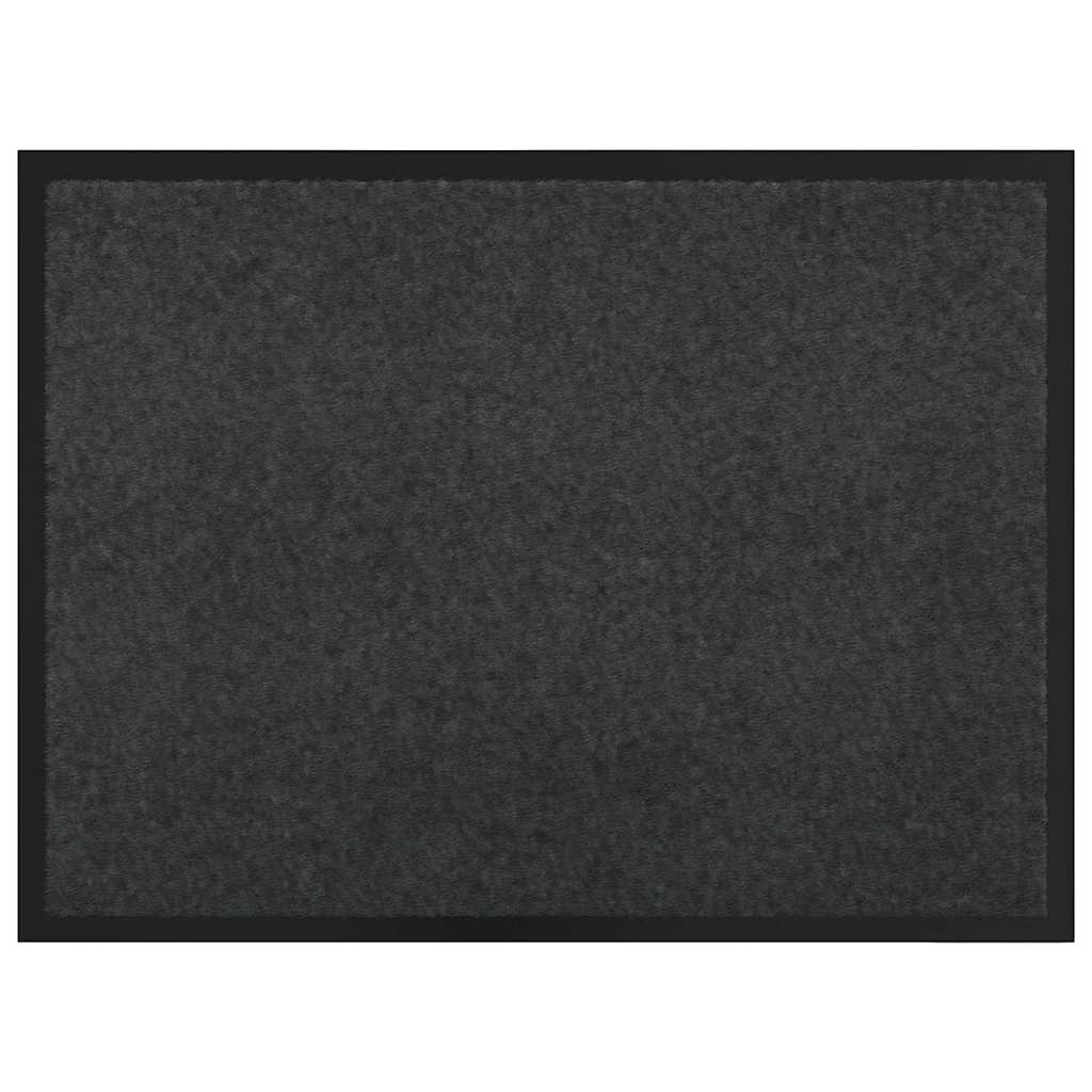 Fußmatte Anthrazit 60 x 80 x 1,2 cm Teddystoff
